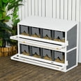 thumbnail image 4 of YYAo Nesting Box,Chicken Nesting Box, 8 Compartment Wood Laying Boxes for Chicken Coop with Egg Collection Trays Perches, 4 of 11