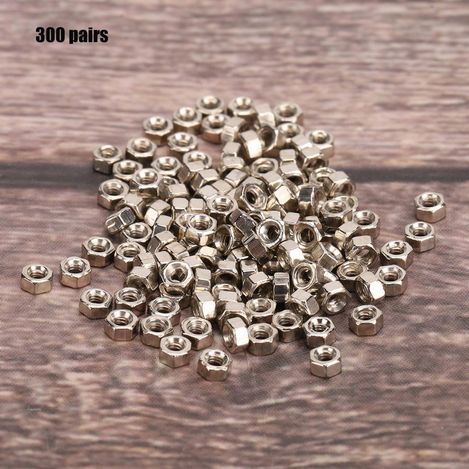 Details about   Screw For 300 Pairs Frameless Glasses Nuts Nut Cap 1.4 Parts Repair Stainless 