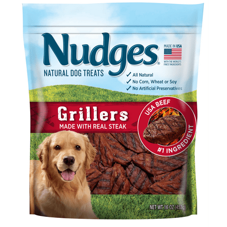 Nudges Steak Grillers Dog Treats, 16 Oz