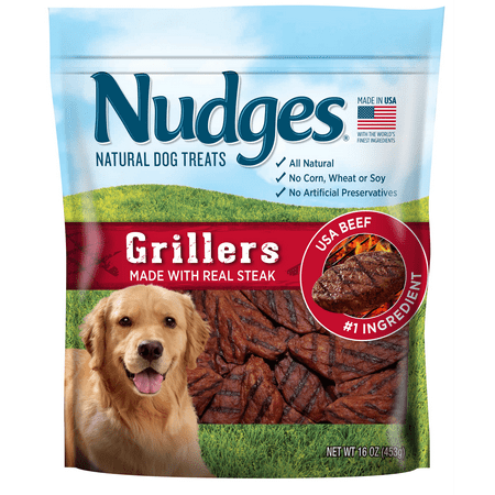 Nudges Grillers Steak Wholesome Dog Treats - 18oz