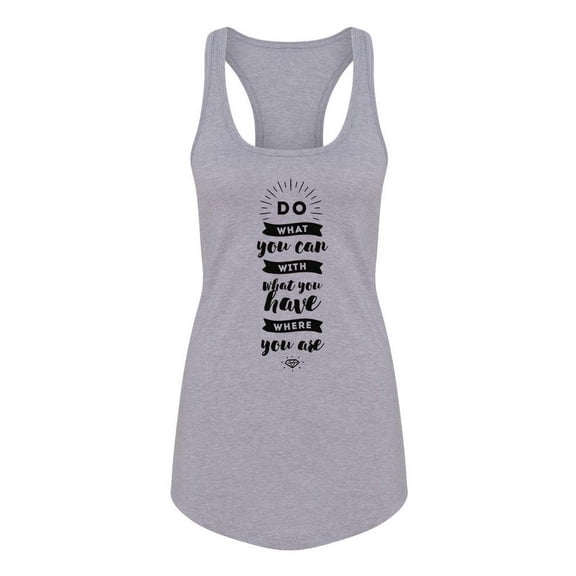 Do What You Can Quote Tank Women -Image by Shutterstock, Female XX-Large