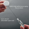 thumbnail image 4 of Muka 100 Pcs Porte-Badge Rétractable Transparent Enrouleur de Carte Rétractable, 4 of 7