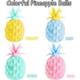 thumbnail image 2 of Pelota antiestrés de piña, 4 bolas de masa blanda de frutas tropicales, juguetes sensoriales para niños y adultos, apretar, tirar y estirar para promover el alivio del estrés, silencioso TUNC Sencillez, 2 of 5