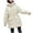 White, variant on MuZeFu Winter Coat Ladies Thicken Warm Down Cotton Jackets Women Warm Pocket Coat Long Jacket Winter Sleeve Down Parkas