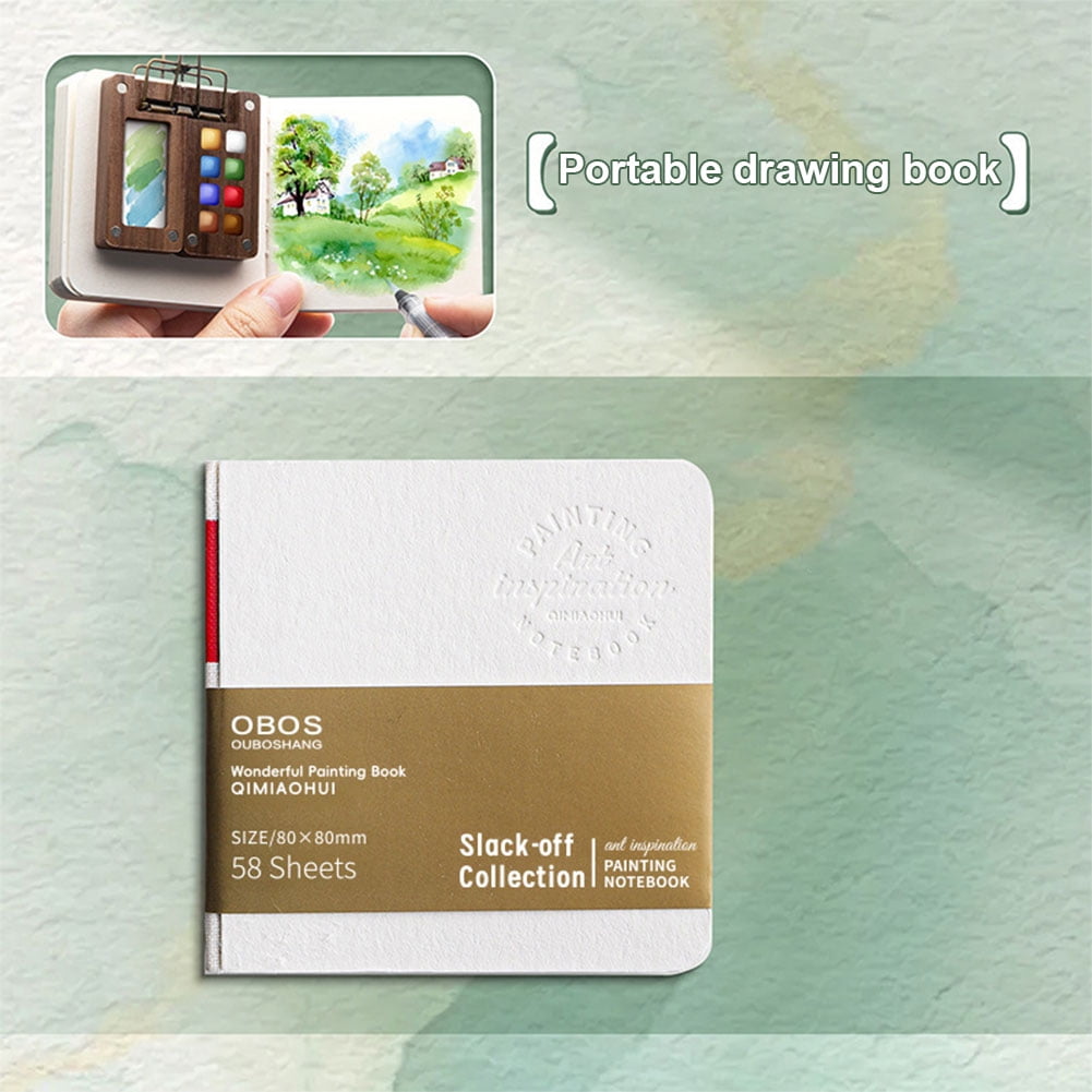 Ditregsr Travel Paint Palette Portable Watercolor Set Wooden Grid Paint Box (15 Grid)