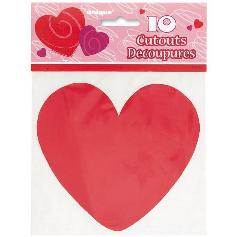  Teaching Tree Paper Cut-Outs - Red Heart - 32 Count : Office  Products