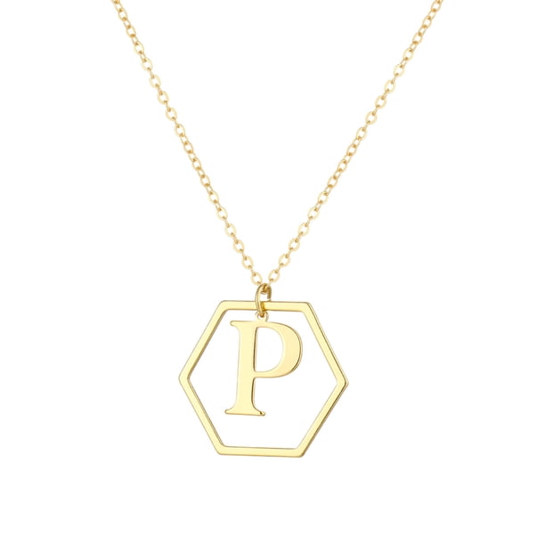 Collar para mujer, joyería para mujer, joyería de moda para mujer, regalo para mujer, 26 collares con colgante de cadena con nombre y letras en inglés, joyería, collares de moda.