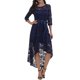 thumbnail image 1 of Lucakuins Vestido de fiesta de cóctel alto y bajo con encaje floral para mujer Vestidos de noche para baile de graduación Lucakuins moda, 1 of 9