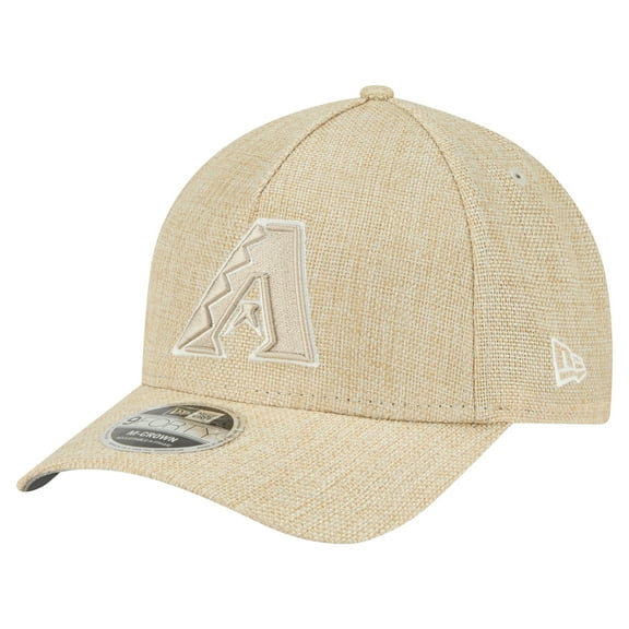 Men's New Era Beige Arizona Diamondbacks Cotton Weave M-Crown A-Frame 9FORTY Adjustable Hat
