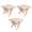 As Shown, variant on MANLINGDA 3pcs Miniature Foldable Wooden Table Set for Desk or Camping Decor
