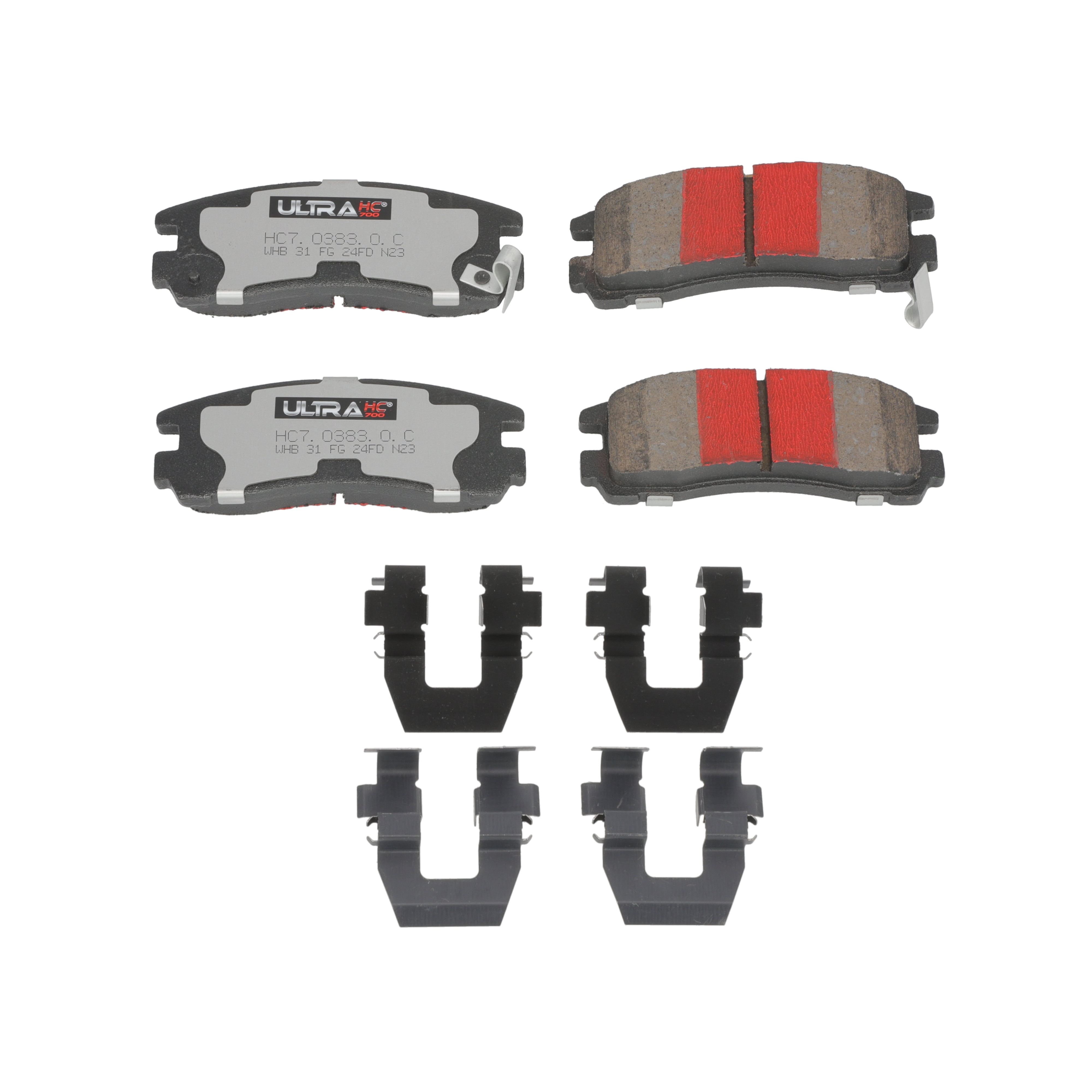 UltraHC 700 Brake Pad Set, Rear HC7.0383.0.C, Mitsubishi Eclipse 2012-1995