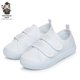 thumbnail image 5 of Zapatos de lona para niños, uniforme escolar, zapatillas blancas con cordones y cinta mágica para niños, niñas, estudiantes, guardería, 5 of 5