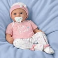 thumbnail image 3 of The Ashton - Drake Galleries Hello World So Truly Real Newborn Lifelike Baby Girl Doll Weighted Fully Poseable with Soft RealTouch Vinyl Skin by renowned Master Doll Artist Violet Parker 17-inches, 3 of 8