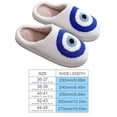 thumbnail image 2 of Zapatillas Ojo Piel esponjosa Acogedor plano Slip-On Artículos para el hogar (44-45) Azul, 2 of 9