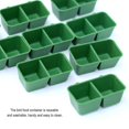 thumbnail image 2 of 15 Pieces Plastic Bird Food Bowl with Conjoined Bath Tub Shower Bathtub Cage Drinking Cup Cereal Container Feeder Pet Supplies, 2 of 6