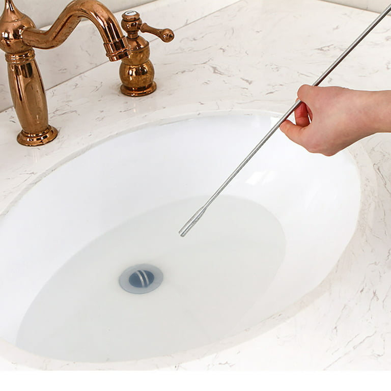160CM Drain Cleaner Sticks Metal Wire Clog Remover Cleaning Tools Sewer  Cleaning Hook Bathroom Kitchen Sink Cleaning Brush Pipe