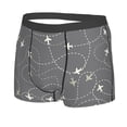 thumbnail image 2 of Naloa Airplane Routes Around The World Print Mens Underwear - Boxers for Men, Classic Briefs for Men, 2 of 9