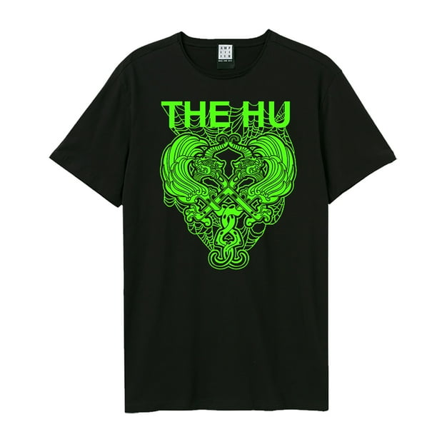 Amplified - Camiseta The Hu Halloween para Adultos Unisex (Negro)