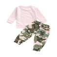 thumbnail image 2 of CNKOO Ensemble Enfant Imprimé Lettre Col Rond Manches Longues Pantalon Camouflage, 2 of 5