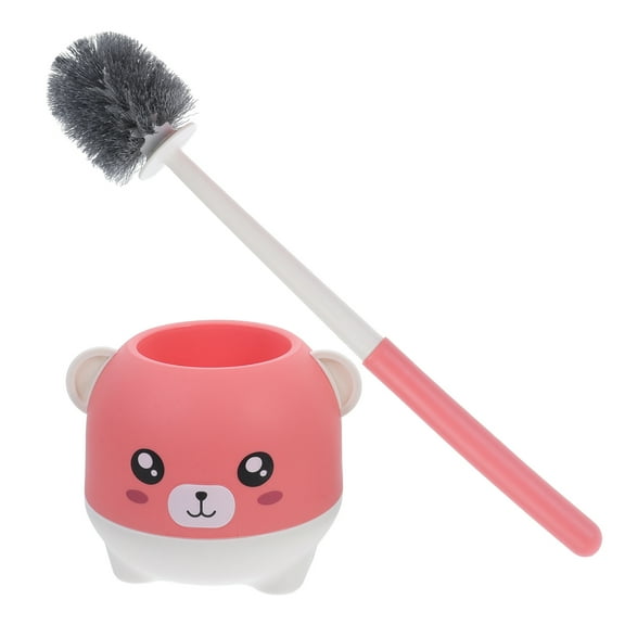 Handled Toilet Brush Bathroom Cleaning for Bowl Cleaners Rosy
