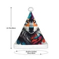 thumbnail image 3 of Daiia Tie-Dye Wolf Head Print Christmas Knitted Beanie Hat, Large Knit Hat Xmas Small Gifts For Men Women Adult, 3 of 6