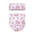 thumbnail image 2 of HELLHERO Polyester Fabric Toilet Top Cover for Household Bathroom Set Toilet Lid Covers with Fits All Toilet Shapes 2-Piece, 2 of 8
