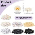 thumbnail image 2 of 1 Set 840Pcs Flat Number Beads Figure Bead Bulk Acrylic 0-9 Arabic Numbers 4x7mm Mixed Plastic Round Loose Spacer Beads for Jewelry Making Beading Friendship Bracelets Necklaces Keychain DIY Crafts, 2 of 6