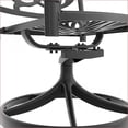thumbnail image 3 of Patio Dining Set 7-Piece All-Weather Cast Aluminum, 6 Swivel Chairs & Rectangular Table for Outdoor Backyard | Black | Aluminum, 3 of 11