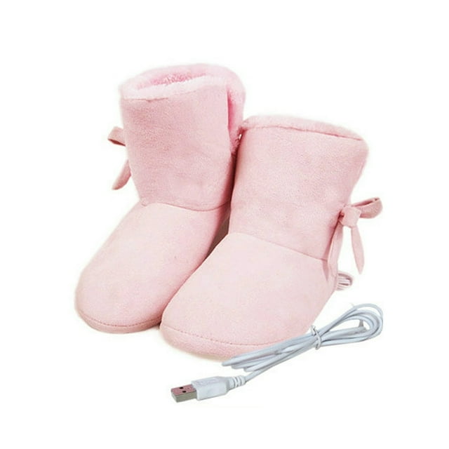MesaSe Foot Heater USB Heated Boots Feet Massager Machine TPR+Suede Plantar Fasciitis Roller Soft For Women Masajeador De Pies