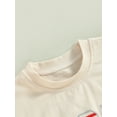 thumbnail image 5 of Bagilaanoe 4th of July Newborn Baby Girl Boy Rompers Contrast Color Letter Print Short Sleeve Bodysuit 3M 6M 12M 18M 24M Infant Summer One Piece Short Jumpsuit for Independence Day, 5 of 8