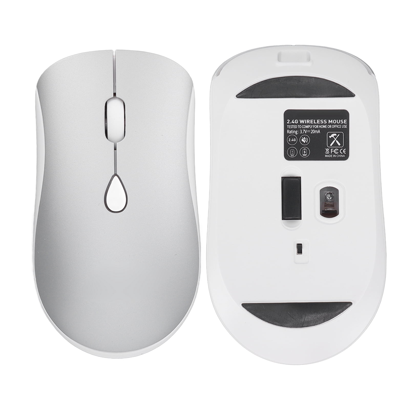 Souris Sans Fil 2,4 GHz Silencieuse - 3 Niveaux DPI 800/1600/2400 - Portable Avec Nano Récepteur