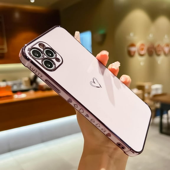 Compatible with iPhone 11 Pro Max Case Cute, Luxury Electroplate Edge Bumper Case, Full Camera Lens Protection Raised Reinforced Corners iPhone 11 Pro Max Case (6.5 Inch) -Dark Purple