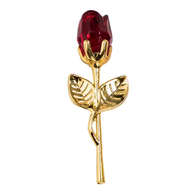 Regalo de rosa de cristal, regalo romántico para San Valentín, Día de la Madre, graduación Oro Rojo
