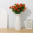 thumbnail image 2 of 3 piezas de ramas de fresa rojas artificiales, tallos de fresa artificiales, plantas artificiales decorativas, 2 of 7