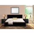 thumbnail image 4 of Moma Black Wood Platform Queen Bed With Two Nightstands, 4 of 10