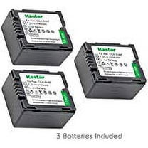 Kastar Battery (3-Pack) for Panasonic CGA-DU06, CGA-DU07, VW-VBD070 VBD140 VBD210 and PV-GS31, PV-GS33,PV-GS34