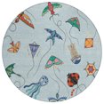 thumbnail image 2 of Addison Rugs Chantille Indoor/Outdoor Transitional Kids Sky Machine Washable Round Rug, 8' x 8', 2 of 7