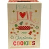 Holiday Time Rectangle Memory Peace Love Cookies Christmas Paper Gift Box