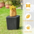 thumbnail image 3 of Dextrus 11.5 Gallon Outdoor Resin Deck Box,Small Patio Container Side Table with Extra Storage for Patio Decor and Cushions - Black, 3 of 6