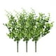 thumbnail image 1 of 10 racimos de plantas de eucalipto artificial Plantas verdes falsas de plástico Arbustos realistas para la decoración de la boda del patio del jardín del hogar (verde), 1 of 5