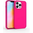 thumbnail image 1 of Entronix Funda de Silicona para iPhone 12 Pro, Suave Al Tacto, Antiarañazos y Antigolpes, Color Rosa Intenso, 1 of 6