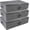 Black Gray,3pcs, variant on Pro Folding Breathable Underbed Storage Bins with Lids, Wardrobe Closet Organizer for Clothing, Blankets, Shoes, Toys, Dark Gray, Pack of 2