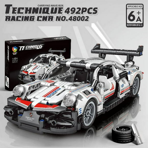 Speed racing car Toy Building Blocks Kit Building Blocks Car Model Toys for 6+ Year Boys Adult 10x4.7x2.8 inches(About 500+ Pieces)