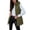 Army Green, variant on Cmfcve Womens Plus Size Full Zip Puffer Vest Long Hooded Sleeveless Padded Jacket Fall Winter Casual Quilted Warm Outerwear