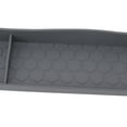 thumbnail image 4 of Estante de especias superior de silicona para estufa, organizador de estante de especias de cocina con 3 particiones funcionales, 30 pulgadas, gris, 4 of 8
