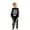 Black*, variant on RUTAYY Boys Outfit Set Skeleton Spider Print Long Sleeve Top Pants 2 Piece Halloween Party Wear Black