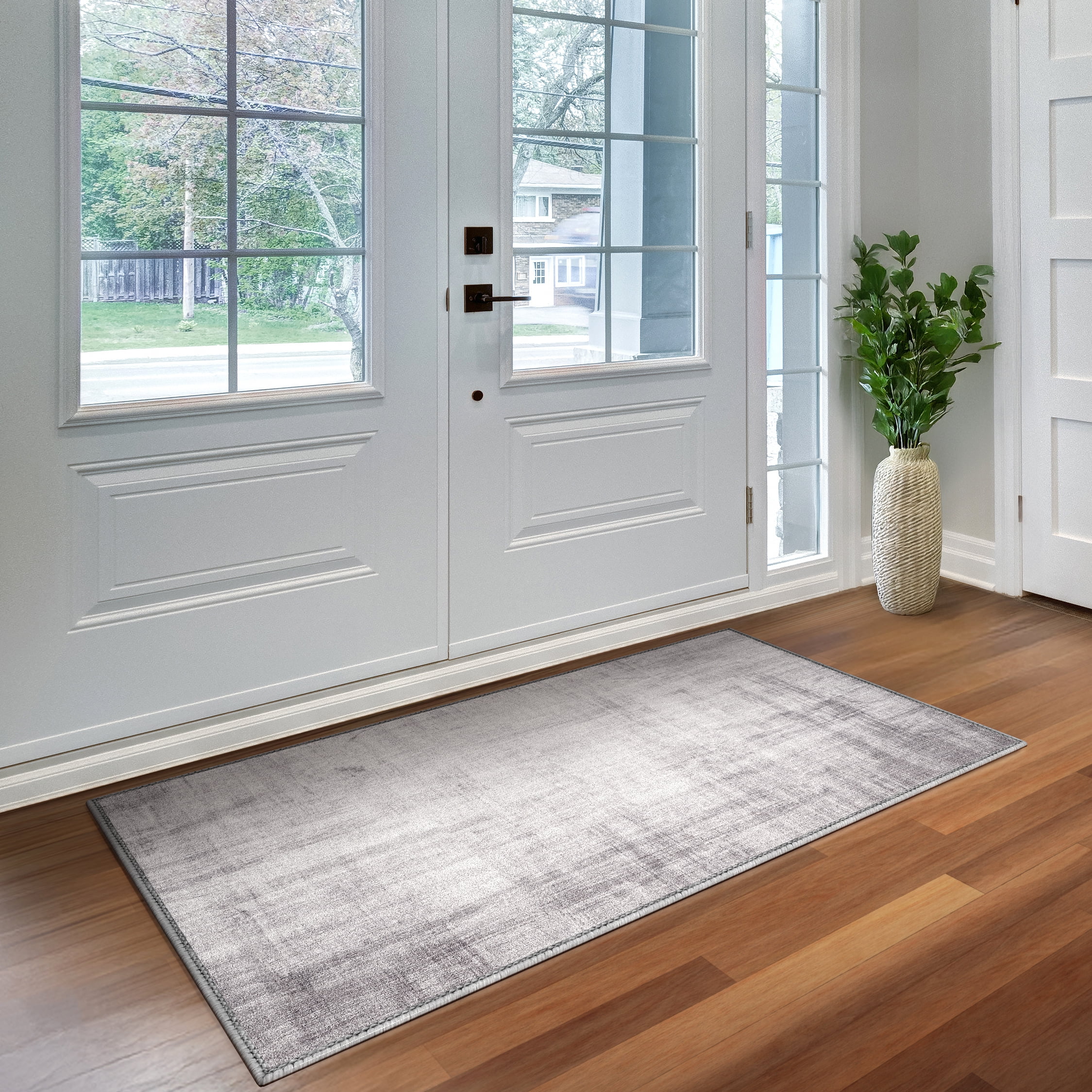 Sorbus 5x7 Washable Area Rug – Non-Slip Vintage Low Pile Indoor Carpet with Rubber Backing