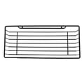 thumbnail image 4 of Bathroom Wall Organizer with Shower Shelf for Storage Stainless Steel Black 7.5x5.5x18 Inches, 4 of 5