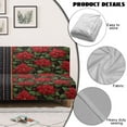 thumbnail image 5 of Yuyamidu Christmas Futon Cover Armless Sofa Covers Poinsettia Stretch Futon Couch Cover Easy to Install Sofa Bed Slipcover Protector Gift for Holiday, 5 of 8