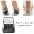 thumbnail image 3 of LCXmlly Floor Protector For Chair Legs 4Pcs Silicone Chair Leg Covers Non slip Scratch resistant Table Leg Floor Protectors for Furniture, 3 of 9